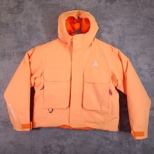 NIKE ACG Storm-FIT Skull Peak Jacket Womens SMALL Orange FV7327-833